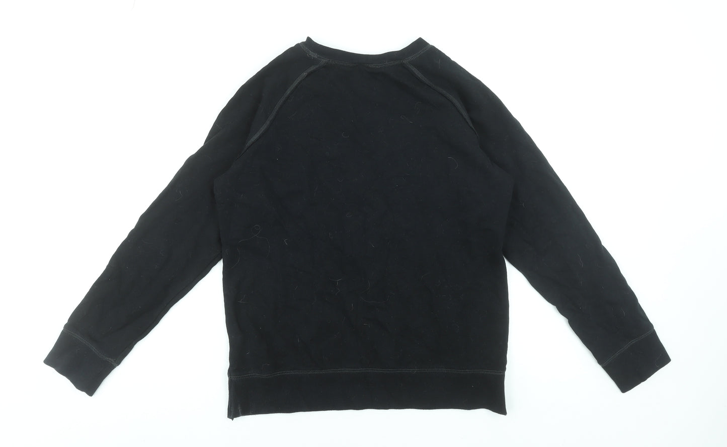 H&M Boys Black Graphic Dragon Pullover Sweatshirt 14 Years Cotton