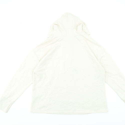 DASH Womens Beige Size 14 Pullover Hoodie Sweatshirt