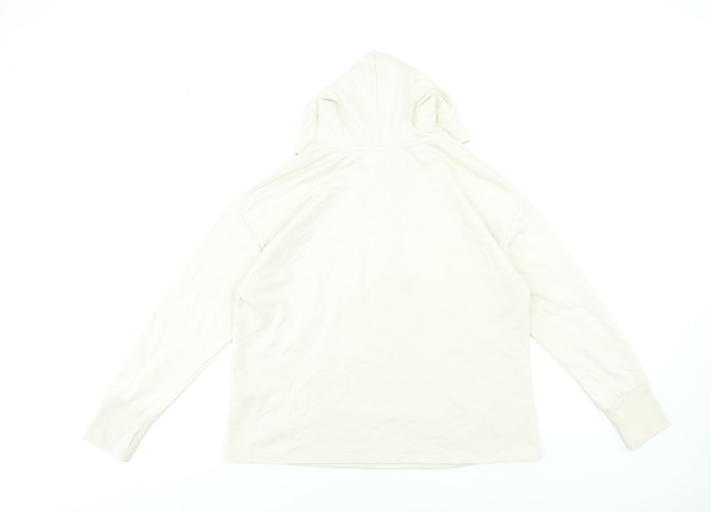 DASH Womens Beige Size 14 Pullover Hoodie Sweatshirt