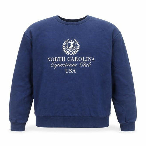 New Look Girls Blue Equestrian Club Pullover Sweatshirt 10-11 Years