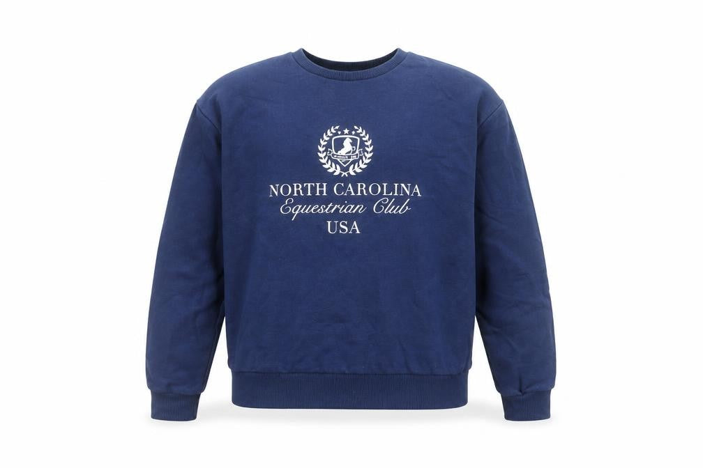 New Look Girls Blue Equestrian Club Pullover Sweatshirt 10-11 Years