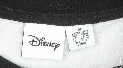 Disney Women’s Grey Red Mickey Mouse Pullover Sweatshirt Size M 12/14