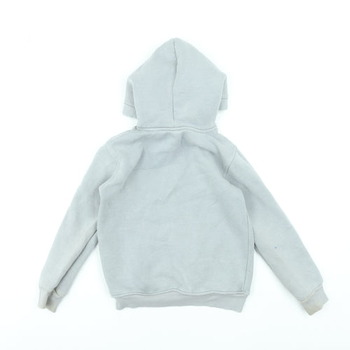 Nike Boys Grey Pullover Hoodie 134-140cm Cotton Logo Sportswear