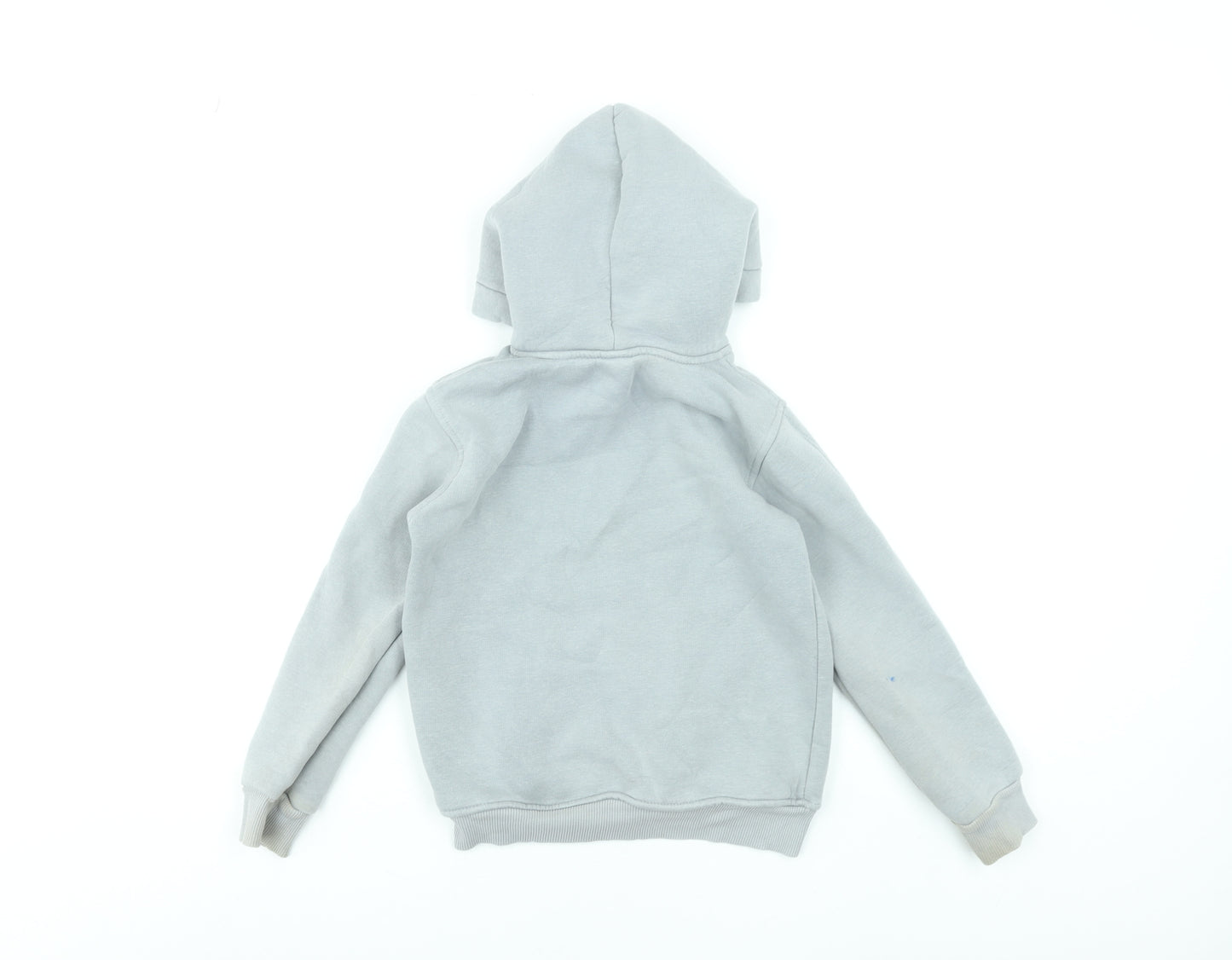 Nike Boys Grey Pullover Hoodie 134-140cm Cotton Logo Sportswear
