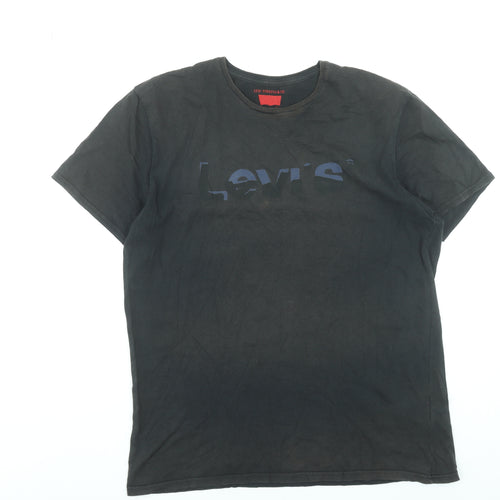Levi's Men's Black Logo Graphic Cotton T-Shirt Size L