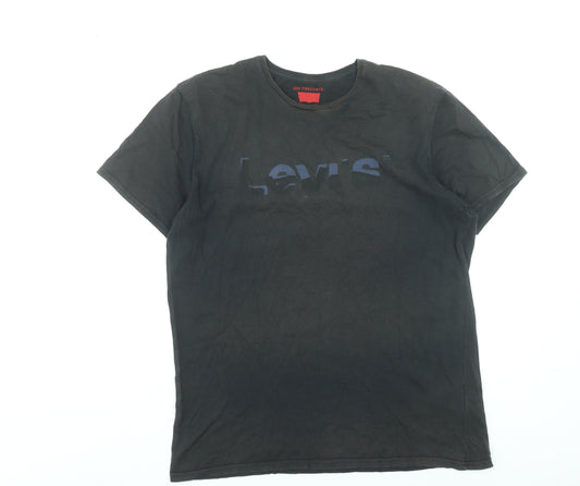 Levi's Men's Black Logo Graphic Cotton T-Shirt Size L