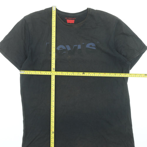 Levi's Men's Black Logo Graphic Cotton T-Shirt Size L