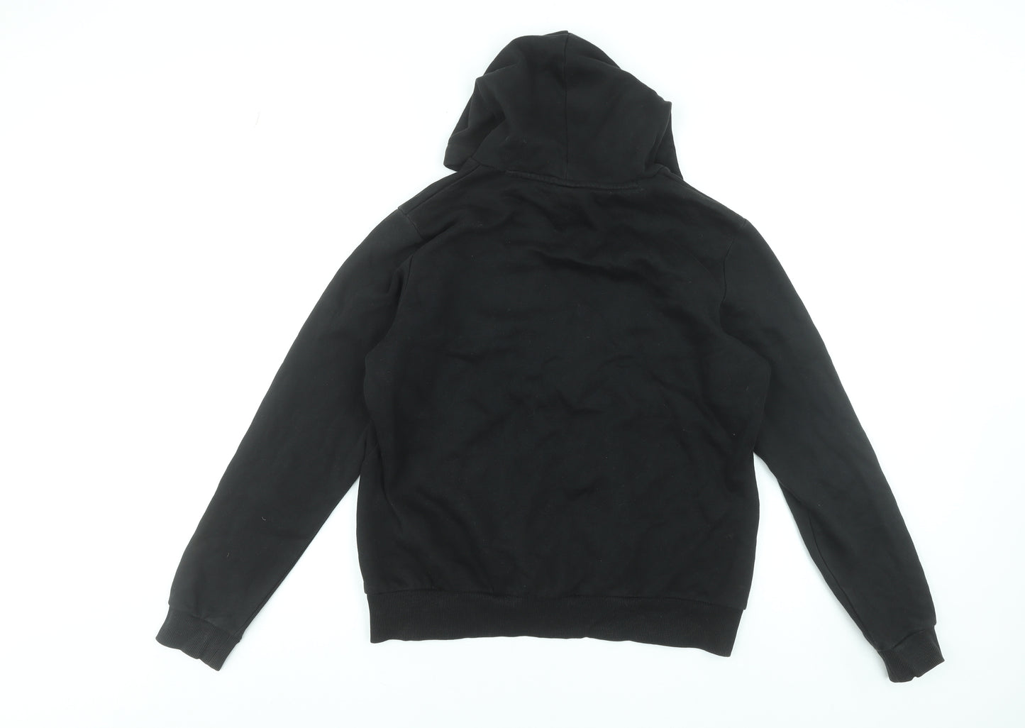 Puma Womens Black Pullover Hoodie Size 14 Cotton Blend Logo