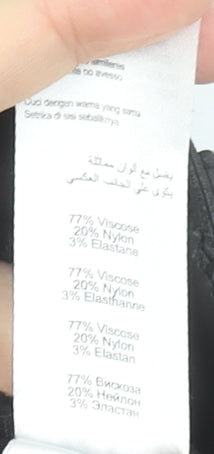 New Look Women’s Black Skinny Tall Jeans UK 12 High Rise Viscose Blend