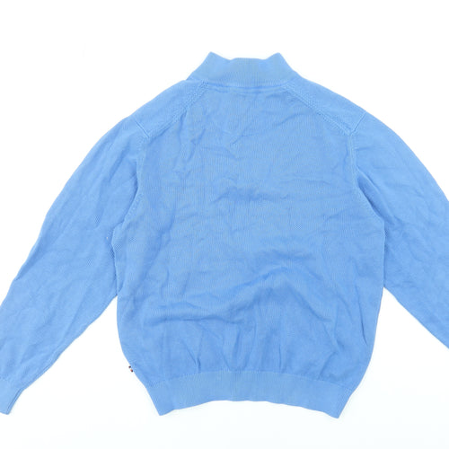 André Jeanswear Men's Blue Cotton 1/2 Zip Knit Sweatshirt Size L