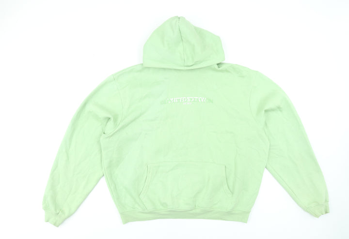 boohooMAN Men's Green Pullover Hoodie Size L Regular Fit