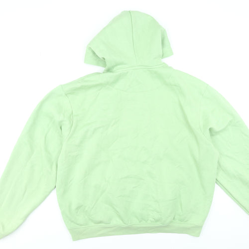 boohooMAN Men's Green Pullover Hoodie Size L Regular Fit