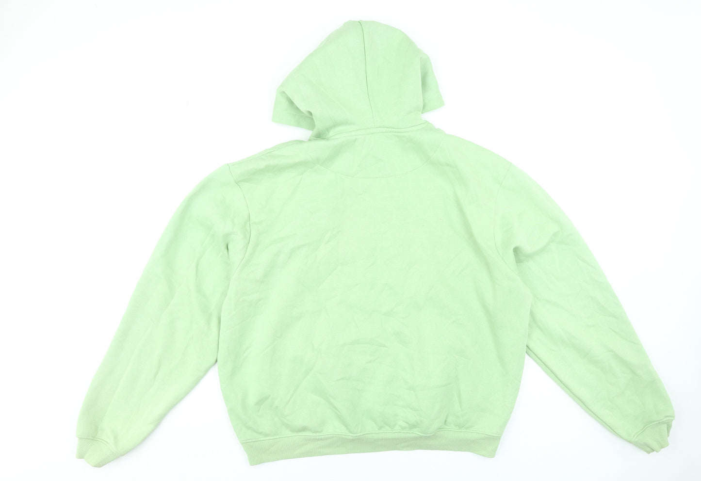 boohooMAN Men's Green Pullover Hoodie Size L Regular Fit