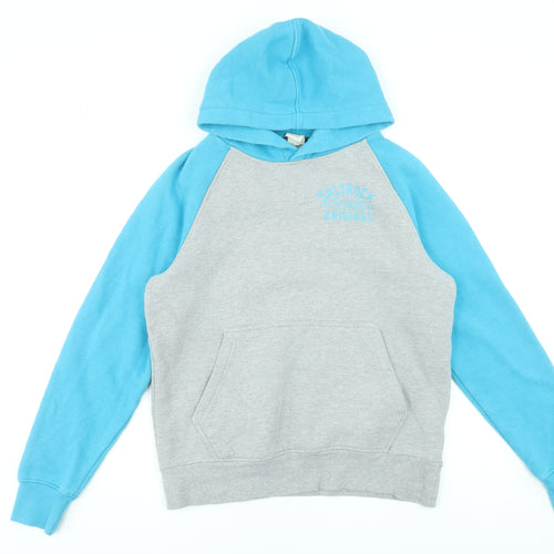 Saltrock Women Blue & Grey Pullover Hoodie Size S Relaxed Fit