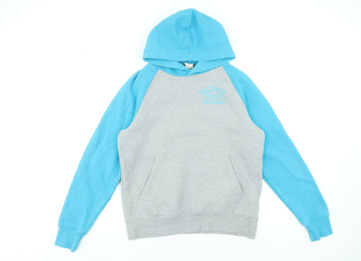 Saltrock Women Blue & Grey Pullover Hoodie Size S Relaxed Fit