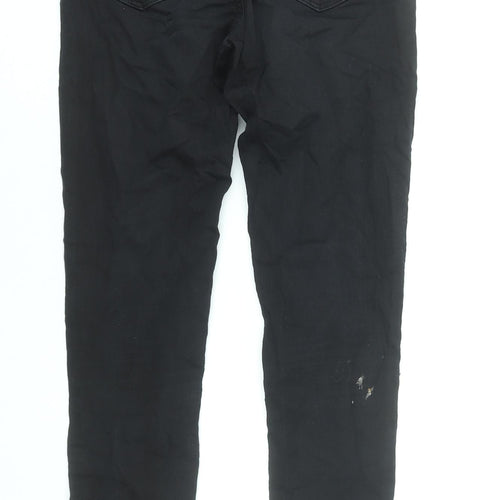 Topshop Womens Black Skinny Jeans Size 8 Regular Stretch Denim