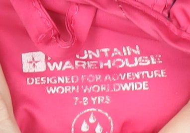 Mountain Warehouse Girls Blue Hooded Puffer Jacket 7-8 Years Star Print