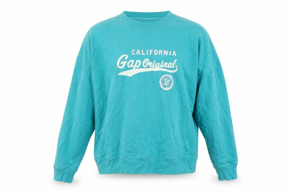 GAP Women’s Teal California Original Sweatshirt M Cotton Blend