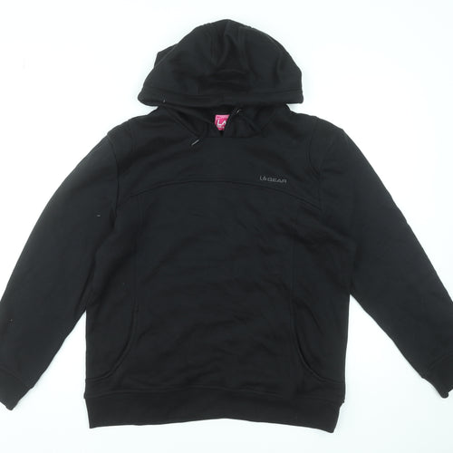 LA Gear Women's Black Size 14 Pullover Hoodie Sweatshirt
