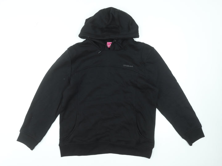 LA Gear Women's Black Size 14 Pullover Hoodie Sweatshirt