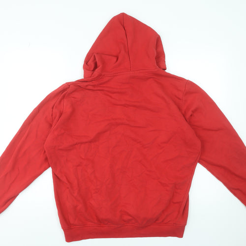 Kappa Mens Red Hoodie XL Cotton Blend Gaztedi Rugby Taldea Pullover
