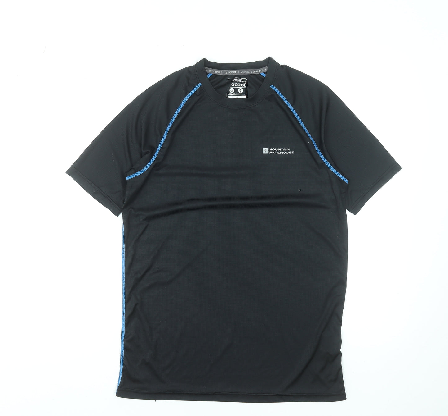 Mountain Warehouse Mens Black Short Sleeve ISOCool T-Shirt Size S