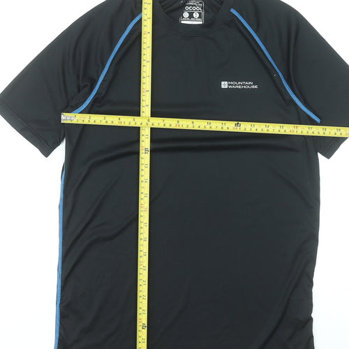 Mountain Warehouse Mens Black Short Sleeve ISOCool T-Shirt Size S