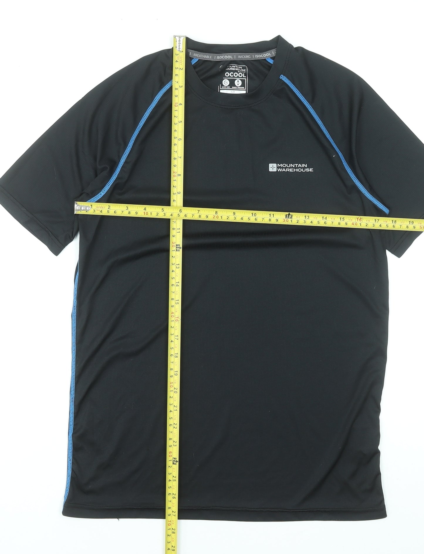 Mountain Warehouse Mens Black Short Sleeve ISOCool T-Shirt Size S