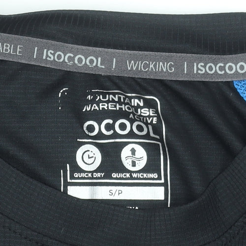 Mountain Warehouse Mens Black Short Sleeve ISOCool T-Shirt Size S