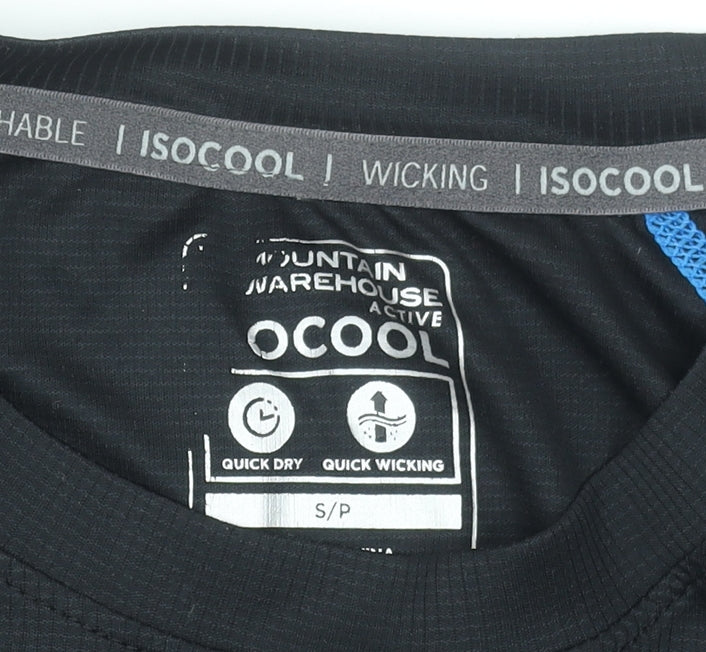 Mountain Warehouse Mens Black Short Sleeve ISOCool T-Shirt Size S