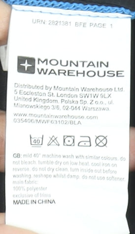 Mountain Warehouse Mens Black Short Sleeve ISOCool T-Shirt Size S