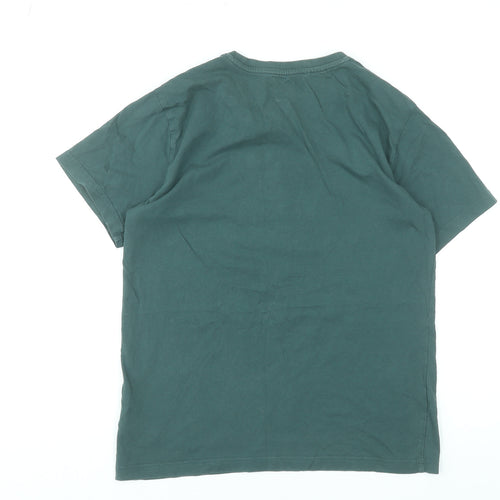 Adidas Girls Green Logo Short Sleeve Crew Neck Cotton T-Shirt 13-14 Years