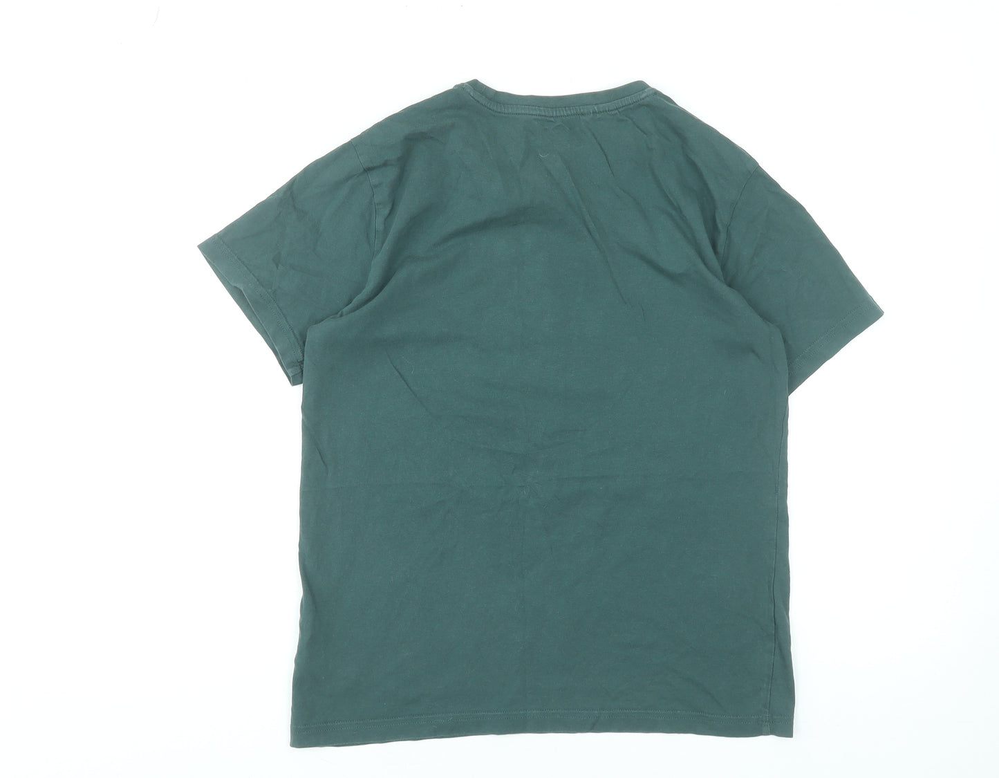 Adidas Girls Green Logo Short Sleeve Crew Neck Cotton T-Shirt 13-14 Years