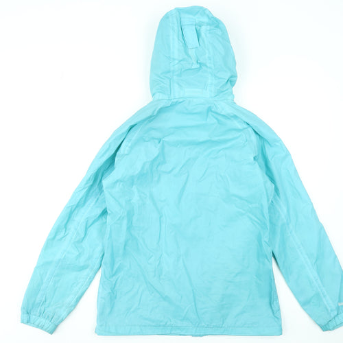 Regatta Women Blue Size 10 Waterproof Hooded Rain Jacket