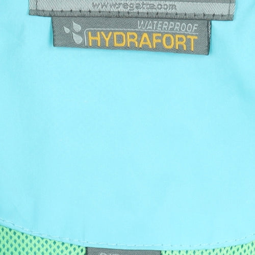 Regatta Women Blue Size 10 Waterproof Hooded Rain Jacket