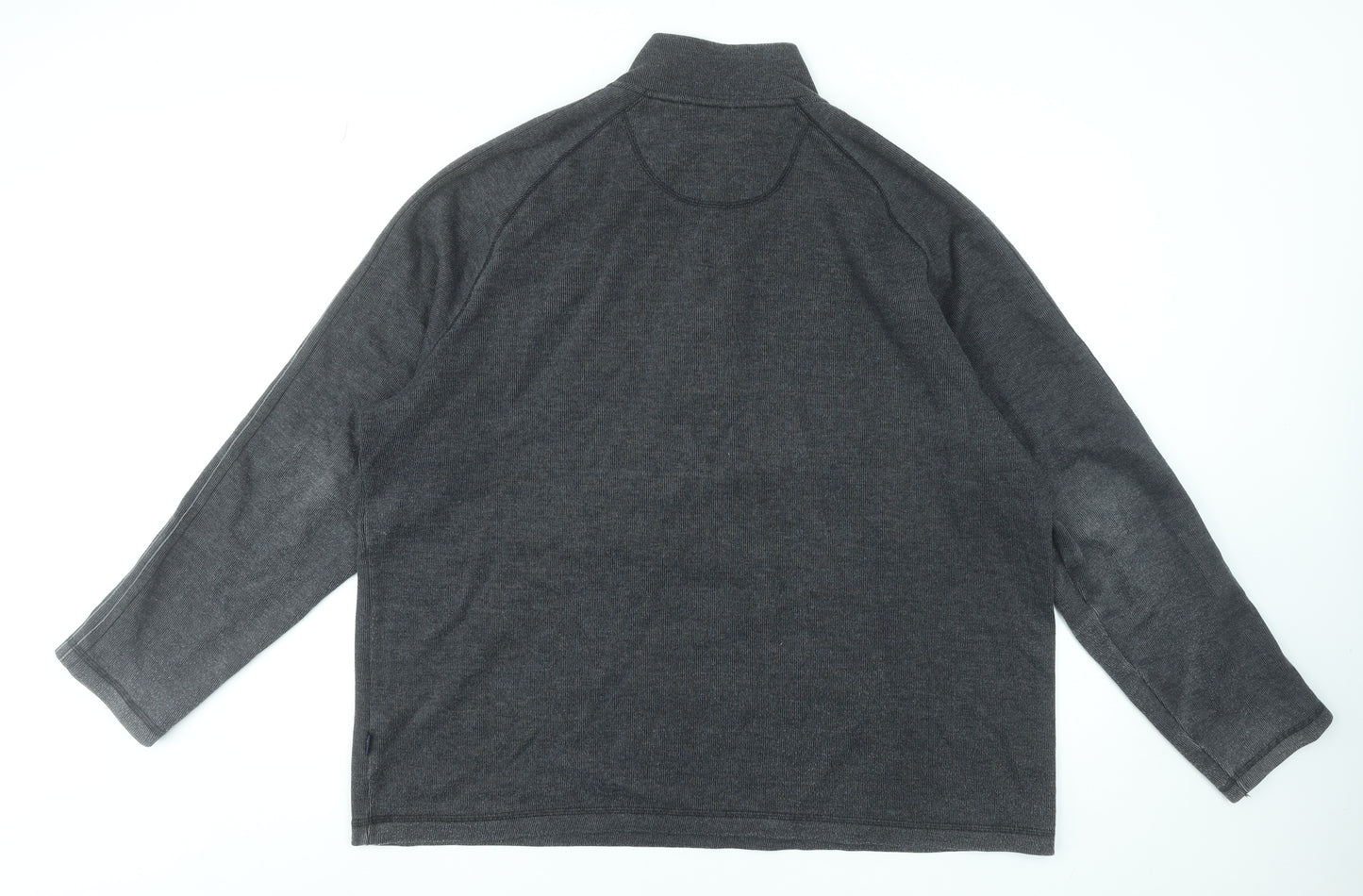Maine New England Men's Grey 2XL 1/4 Zip High Neck Pullover Sweatshirt