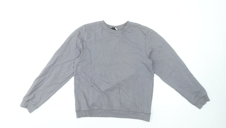 ASOS Women Grey Size 8 Crew Neck Pullover Sweatshirt