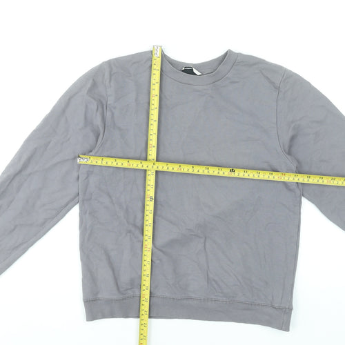 ASOS Women Grey Size 8 Crew Neck Pullover Sweatshirt