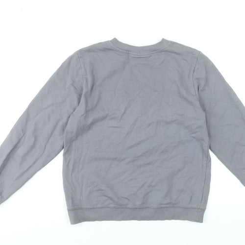ASOS Women Grey Size 8 Crew Neck Pullover Sweatshirt