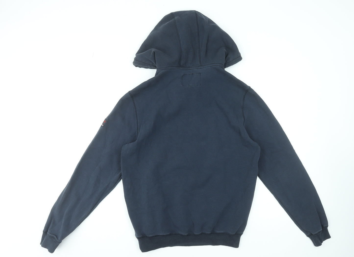 Timezone Men Blue Pullover Hoodie M Regular Fit Cotton Blend