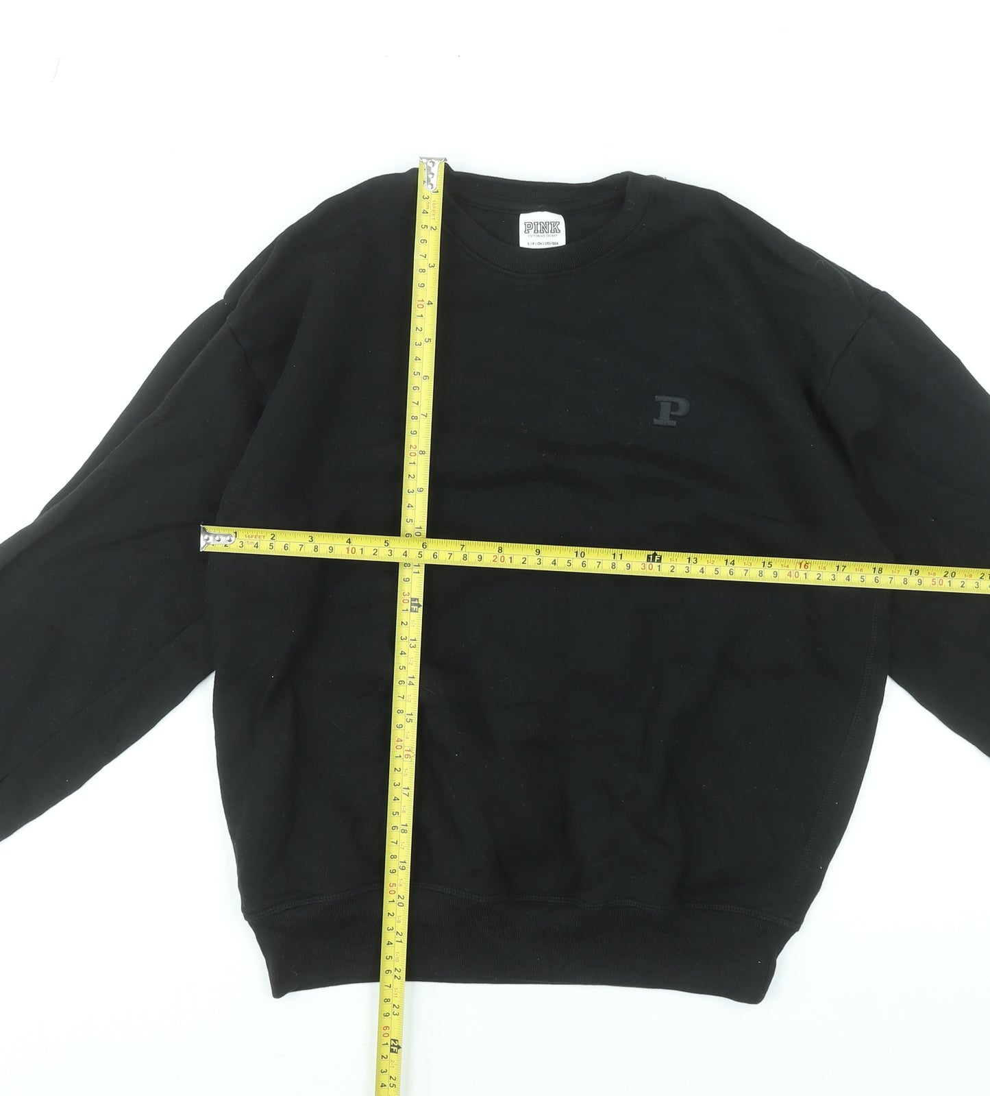 Victoria's Secret PINK Women's Black Small Pullover Sweatshirt