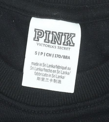 Victoria's Secret PINK Women's Black Small Pullover Sweatshirt