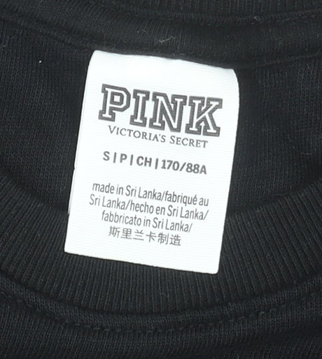 Victoria's Secret PINK Women's Black Small Pullover Sweatshirt