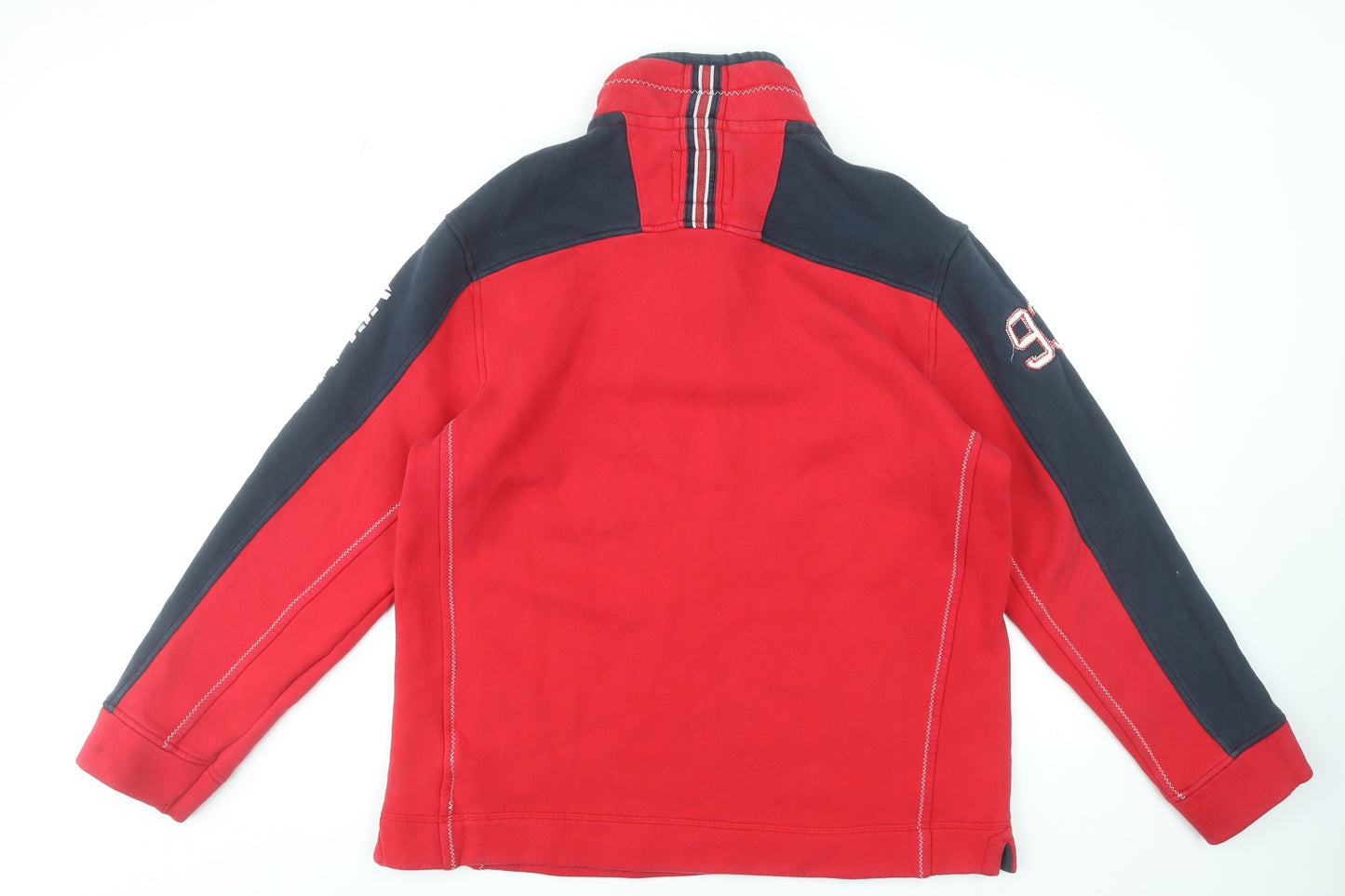 GBR Mens Red XL 1/4 Zip Sweatshirt Atlantic Challenge Sports Top
