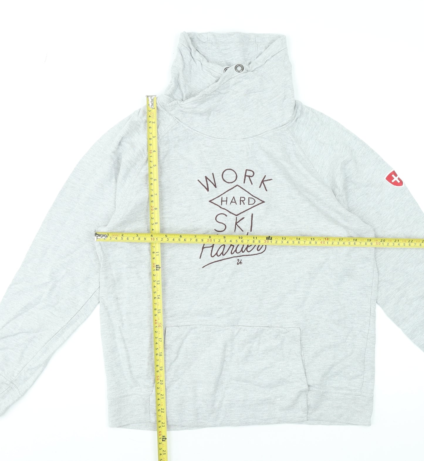 Verbier Ski Service Women's Grey Pullover Sweatshirt Size M