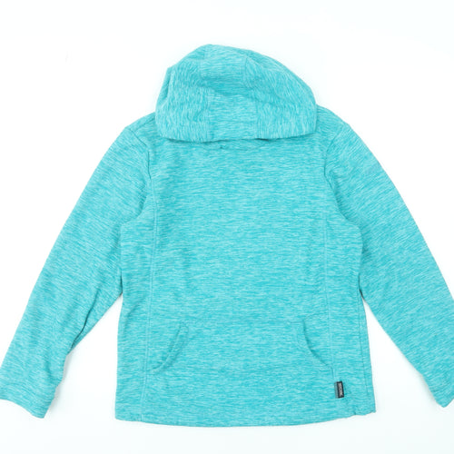 Regatta Girls Blue Hooded Pullover Fleece Hoodie 13-14 Years