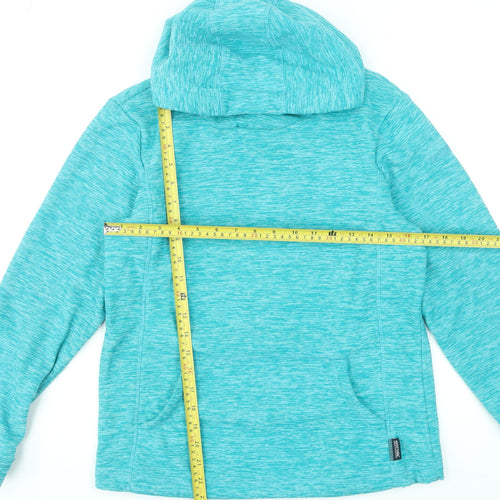 Regatta Girls Blue Hooded Pullover Fleece Hoodie 13-14 Years