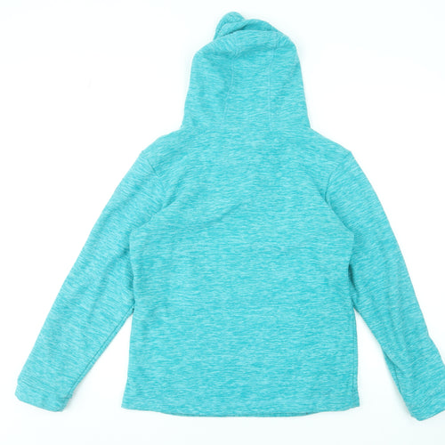 Regatta Girls Blue Hooded Pullover Fleece Hoodie 13-14 Years