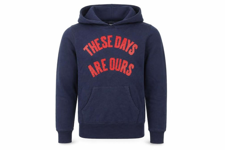 Uniqlo Men’s Blue Graphic Pullover Hoodie Size S Alphabet Bags