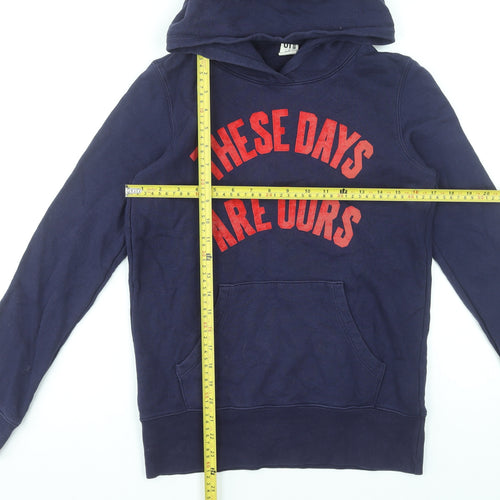 Uniqlo Men’s Blue Graphic Pullover Hoodie Size S Alphabet Bags